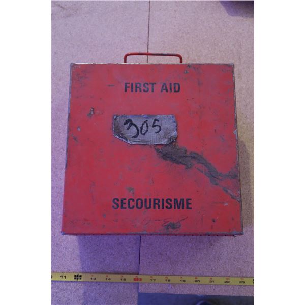 First Aid Kit in Metal Case