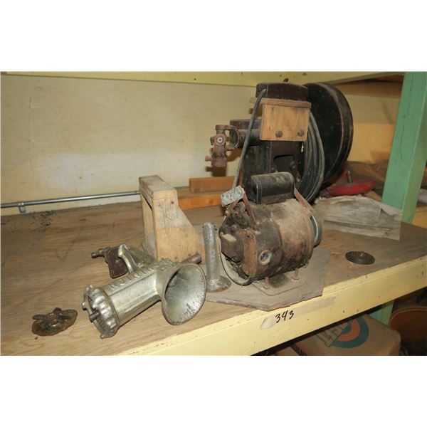 Vintage Homemade Meat Grinder