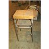 Image 3 : 26" Vintage Metal Step Stool/Homemade Chair