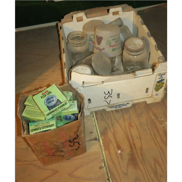 Lot Sealer Jars & misc. + Box sealer lids