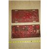 Image 2 : 1934, '46 Sask License Plates