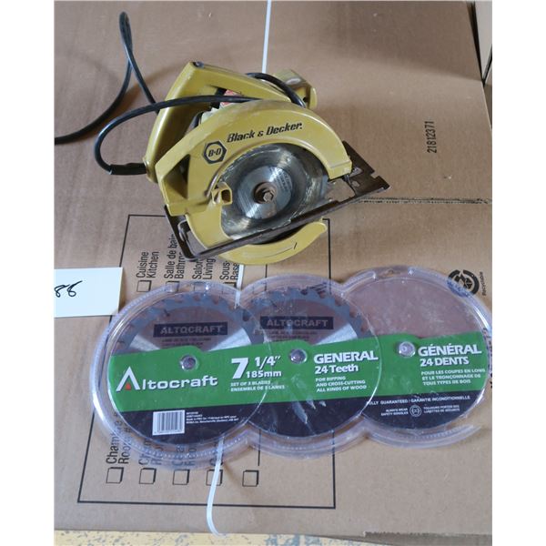 7¼" Circular saw+ Blades (new)