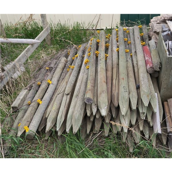 Lot of approx. 60 6' Fence posts