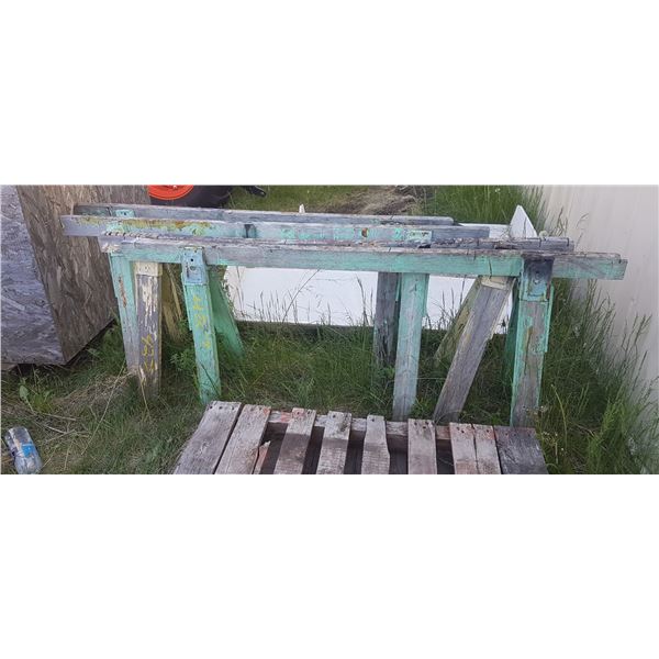 4 Saw Horses 72"×35"