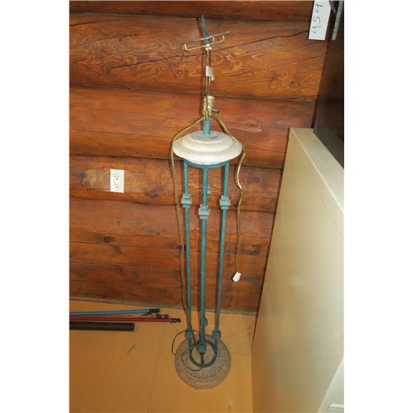 Wrought Iron Lamp 65"