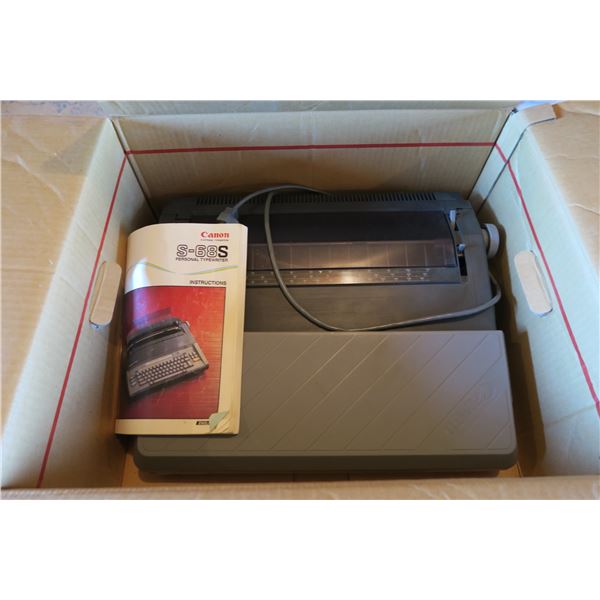 Canon S-68 S Typewriter (Working when stored)