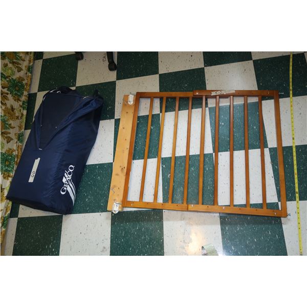 Gate + Collapsible Playpen/Bassinet