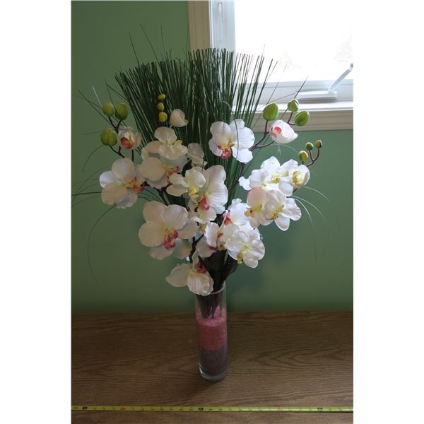 Silk Flowers + Vase