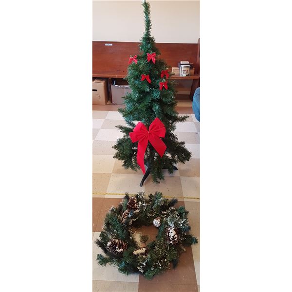4' Christmas Tree & Wreath