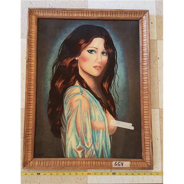 Velvet Painting In Frame