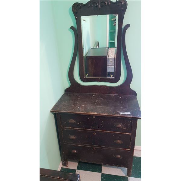 Vintage Dresser With Mirror
