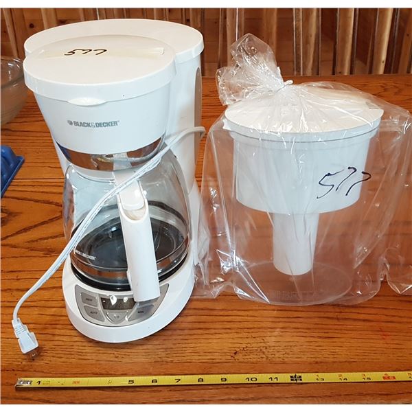 Coffee Maker & Brita Pitcher