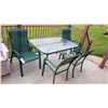 Image 1 : Patio Table & 4 Chairs 38" X 54"