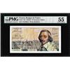 Image 1 : 1959-1963 France Banque de France 10 Nouveaux Francs Note Pick# 142 PMG About Uncirculated 55