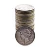 Image 1 : Lot of (25) $1 Peace Silver Dollar Coins