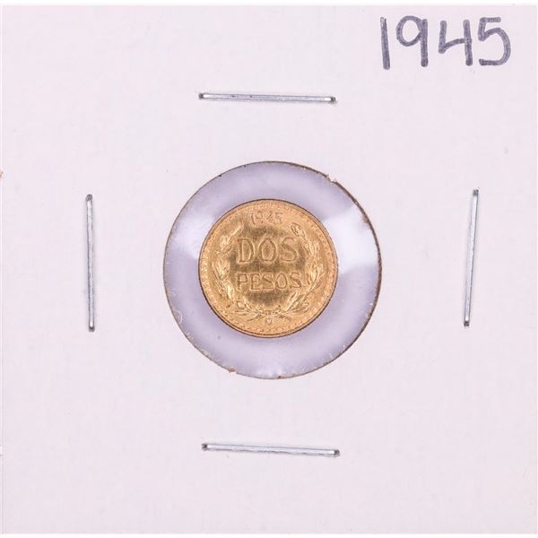 1945 Mexico Dos Pesos Gold Coin