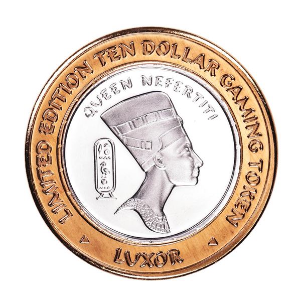 .999 Silver Luxor Las Vegas Nevada $10 Casino Limited Edition Gaming Token