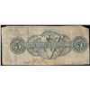 Image 2 : 1863 $5 The State of Louisiana Baton Rouge, LA Obsolete Banknote