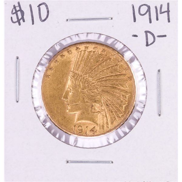 1914-D $10 Indian Head Eagle Gold Coin