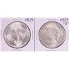Image 1 : Lot of 1923 & 1923-S $1 Peace Silver Dollar Coins