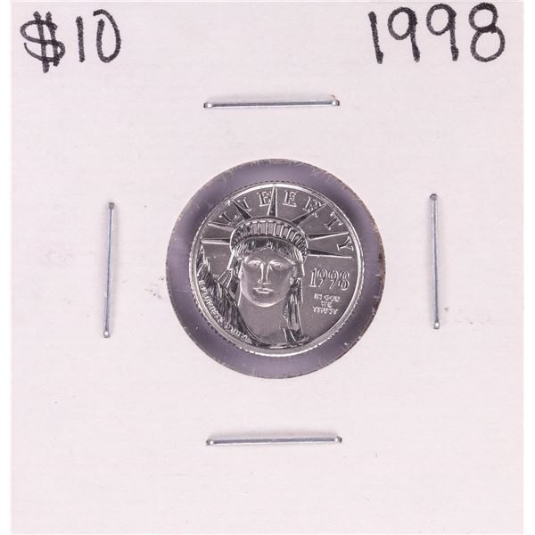 1998 $10 Platinum American Eagle Coin