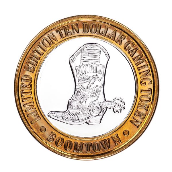 .999 Silver Boomtown Reno, NV $10 Casino Limited Edition Gaming Token