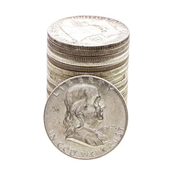 Roll of (20) Mixed Date Franklin Half Dollar Coins