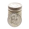 Image 1 : Roll of (20) Mixed Date Franklin Half Dollar Coins