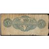 Image 2 : 1863 $5 The State of Louisiana Baton Rouge, LA Obsolete Banknote
