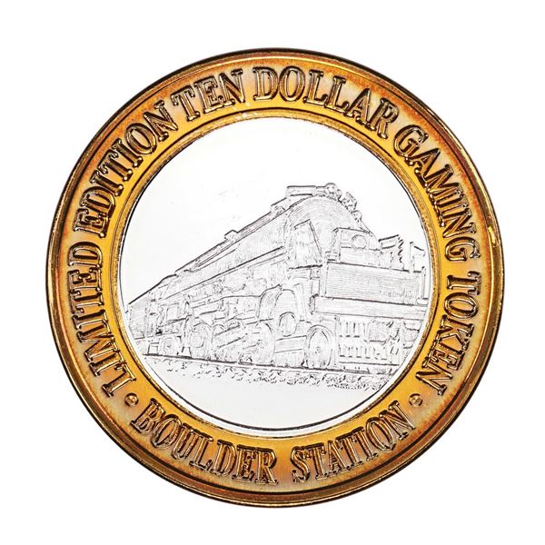 .999 Silver Boulder Station Hotel Casino Las Vegas, NV $10 Limited Casino Token