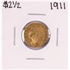 Image 1 : 1911 $2 1/2 Indian Head Quarter Eagle Gold Coin