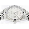 Image 9 : Rolex Men's Stainless Steel Gray Diamond & Sapphire 36MM Datejust Watch