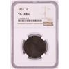 Image 1 : 1824 Coronet Head Large Cent Coin NGC VG10BN