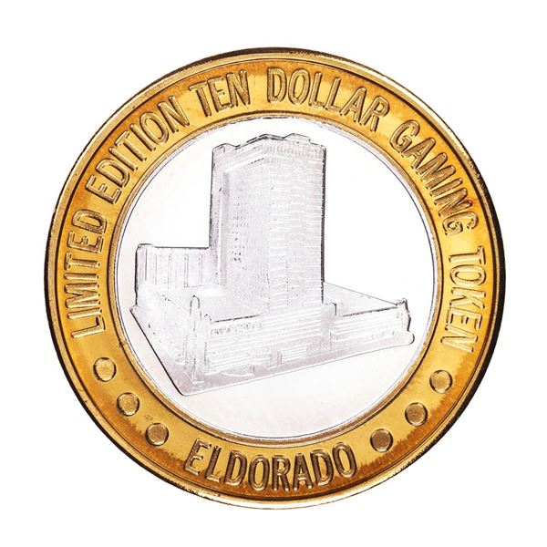 .999 Fine Silver Eldorado Reno, Nevada $10 Limited Edition Gaming Token