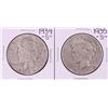 Image 1 : Lot of 1934-S & 1935-S $1 Peace Silver Dollar Coins