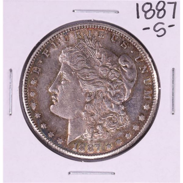 1887-S $1 Morgan Silver Dollar Coin Nice Toning