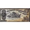 Image 1 : 1863 $5 The State of Louisiana Baton Rouge, LA Obsolete Banknote