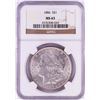 Image 1 : 1886 $1 Morgan Silver Dollar Coin NGC MS63