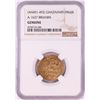 Image 1 : AH451-492 Ghaznavid Dinar A-1637 Ibrahim Gold Coin NGC Genuine