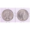 Image 2 : Lot of (2) 1935-S $1 Peace Silver Dollar Coins
