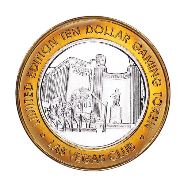.999 Fine Silver Las Vegas Club, Nevada $10 Casino Limited Edition Gaming Token