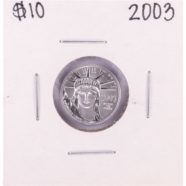 2003 $10 Platinum American Eagle Coin
