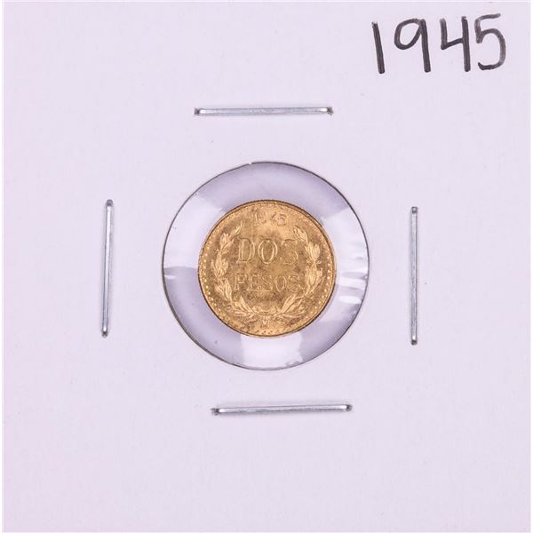 1945 Mexico Dos Pesos Gold Coin