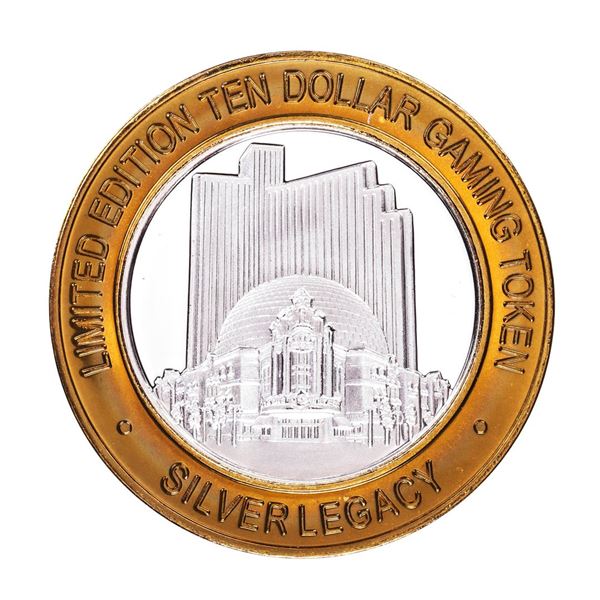 .999 Silver Silver Legacy Reno, Nevada $10 Casino Limited Edition Gaming Token