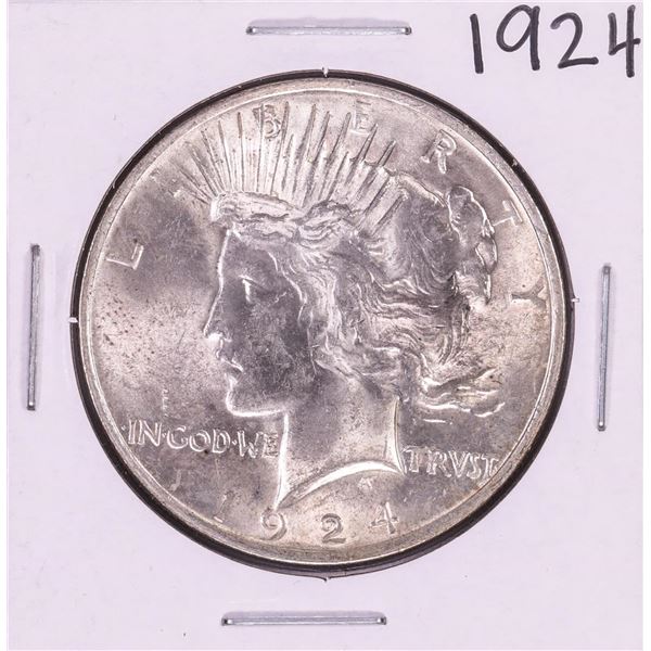 1924 $1 Peace Silver Dollar Coin