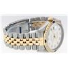 Image 4 : Rolex Mens Two Tone White Diamond & Sapphire Datejust Wristwatch