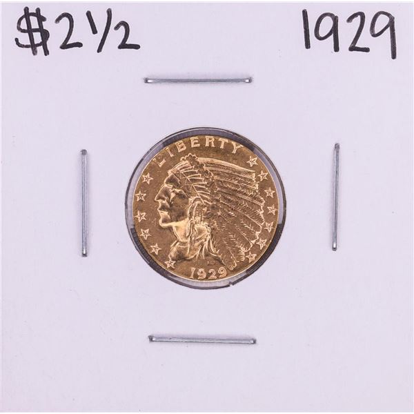 1929 $2 1/2 Indian Head Quarter Eagle Gold Coin
