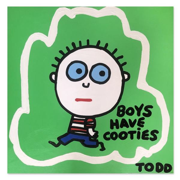 Goldman "Boys Have Cooties" Original Acrylic on Canvas