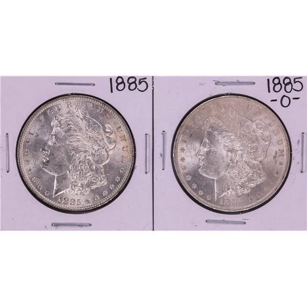 Lot of 1885 & 1885-O $1 Morgan Silver Dollar Coins