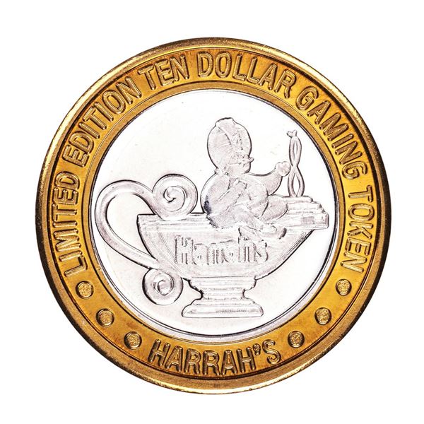 .999 Silver Harrah's Reno, Nevada $10 Casino Limited Edition Gaming Token